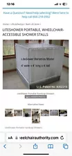 LiteShower 2WBE Wheelchair Accessible Portable Shower Stall *used