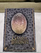 Game of Thrones Drogon Egg Red Authentic Prop Replica HBO NEW IN BOX!