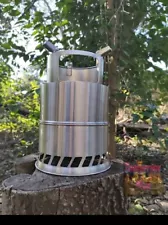 Large Packable Wood Stove for 1-4 people COMPARE TO "SOLO STOVE CAMPFIRE"