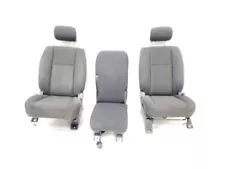 2013 2014 Nissan Titan OEM All 3 Front Seats Very Nice Cloth