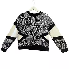 Reebok x Melody Ehsani Snakeskin Color Block Sweatshirt Size XL