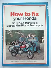 1975 Honda CT 70 Trail CT70H QA 50 Mini Bike Z50 XR75 SL70 Shop Manual NICE!