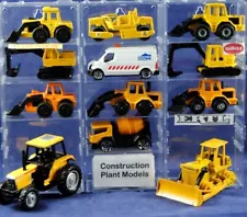 Various ERTL MATCHBOX SIKU etc CONSTRUCTION PLANT ROAD EQUIPMENT Vehicle Mix Lot