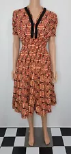 Ghanaian AFRICAN WAX ANKARA DRESS Handmade GENUINE Akosombo Textiles Fabric S-M