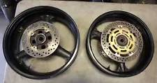 KAWASAKI ZX6R / ZX6RR 2003-2004 FRONT AND REAR WHEEL SET WITH ROTORS