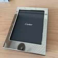 [Not for sale] Cartier photo frame silver Metal & wood WIth Box Nearly Unused