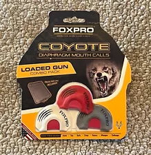 FoxPro LOADED GUN Diaphragm Mouth Call COYOTE 3 Piece Combo Pack FREE SHIPPING