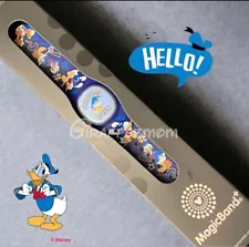 Disney Parks Magic Band Plus Classic Donald Duck Expressions Blue NEW!