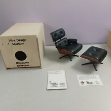 Vitra Design Museum Ottoman Lounge Chair 1956 Miniature Ray Eames Orig Box READ