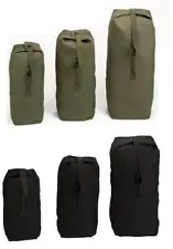 Heavyweight Top Load Canvas Duffle Bag - Military Army