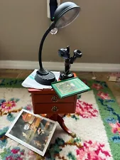 American Girl Doll Kit Nightstand Bed Table Pleasant Company + LAMP PHONE BOOK