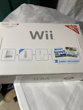 Nintendo Wii Sports Resort White Console Ser. # LU75060665 New Open Box Unused