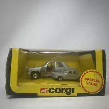 RARE TWIN PACK CORGI 285 MERCEDES BENZ 240D DIECAST CAR 1981 BROWN INTERIOR