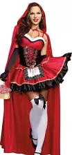 Women's Sexy Little Red Riding Hood Costume SIZE XS (Used with defect)