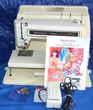 KENMORE 158.1340281 ULTRA-STITCH 6 ZIGZAG SEWING MACHINE SERVICED TESTED NICE