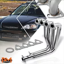 For 99-00 Honda Civic Si EM1 B16A2 Stainless Steel 4-1 Exhaust Header Manifold