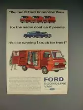 1965 Ford Econoline Van Ad - Run 3 for Same Cost as 2