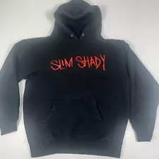 Eminem SLIM SHADY HOODIE Mens Medium M Black