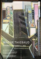 RARE Wayne Thiebaud exhibition poster Acquavella Galleries, NY 2014