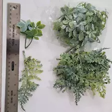 Artificial Plastic Plants Leaves Décor for Crafts DIY Lot