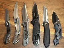 TSA CONFISCATED Kershaw Assisted and Folding Pocket Knives (Lot of 6)