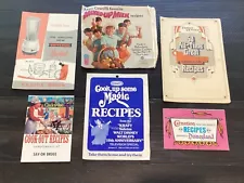 Vintage RECIPE BOOKS Cook Books Advertising Kraft Disneyland Carnation Mixed Lot