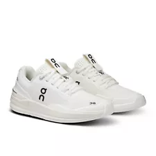 On THE ROGER Pro Undyed-White Black 48.97773 Speedboard Women's Tennis Shoes