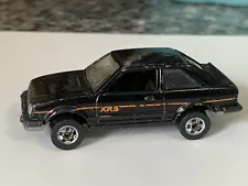 Hot Wheels Ford Escort XR3 Black Vintage 1982 #3288 Diecast 1/64 Scale Malaysia