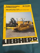 Liebherr SR 712BM Welding Tractor Sales Specification Brochure