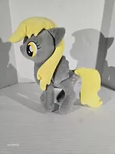 My Little Pony Derpy Stuffed Animal Plush Toy Grey Gray Yellow Funrise 12 In