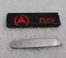 Fury Folding Knife Especial Para Galleros Small Silver Tone Puerto Rico Gallos