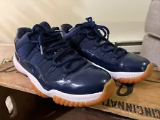 Jordan Midnight Navy Gum Low 11 Size 10