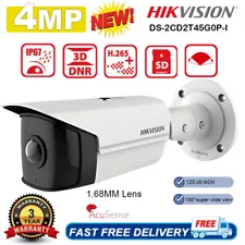 Hikvision 4MP 180° Super Wide Angle IP Bullet Network Camera POE DS-2CD2T45G0P-I