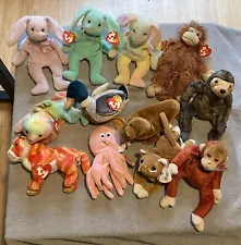 Bulk Assorted Vintage Beanie Baby Lot (35 Beanies)