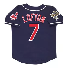 Kenny Lofton 1995 Cleveland Indians Alt Navy Blue World Series Men's Jersey