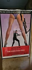 Original, For Your Eyes Only. James Bond Movie Poster Good Condition P)l