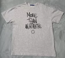 MORE THAN AN ATHLETE TEE HEATHER GRAY SIZE MEDIUM USA