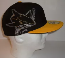 Rare NHL San Jose Sharks Hat Cap Promo Prototype NOT FOR SALE Sample NEW Yellow