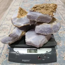 CUSTOM FOR GEORGE AFRICAN BLUE LACE AGATE LAPIDARY ROUGH NAMIBIA 10LBS 7.2OZ