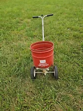 Vintage metal Sears Broadcast Lawn Spreader