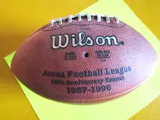 USED WILSON 10TH ANNIVERSARY ARENA FOOTBALL, damaged, will not inflate