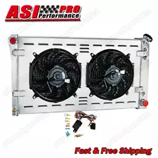 For 1991-1993 CHEVY CAPRICE BUICK ROADMASTER 5.7L 4ROW RADIATOR & SHROUD FAN (For: 1991 Chevrolet Caprice)