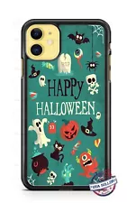 Happy Halloween Pumpkin Ghost Bat Phone Case For iPhone i14 Samsung A54 Google