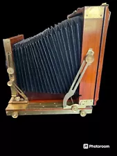 8 X 10 Field View Camera rarely used with rodenstock lens F-9 300mm wood/brass