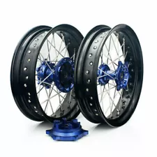 DRZ400S Supermoto 17" Wheel Set 3.5" Front 4.25" Rear For Suzuki DRZ400SM 00-24