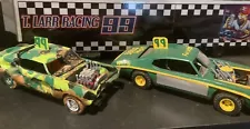 2 Demolition Derby Car models Post Race Look And Pre Race Demolition Derby 1:24