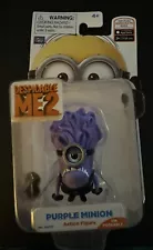 Despicable ME2 Purple Minion One Eyed Action Figure Rare Find New Evil Minion