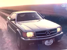 MERCEDES 560SEC 560 SEC 1986 - ORIGINAL CAR MAGAZINE FRAMEABLE ROAD TEST REVIEW