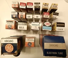 21 Pc Lot Ass'd Vacuum Tubes - Many NOS NIB - super LOW start bid