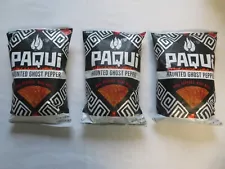 (3) Bag Lot of Paqui Haunted Ghost Pepper Chips Freakin' Hot 7 Oz Each